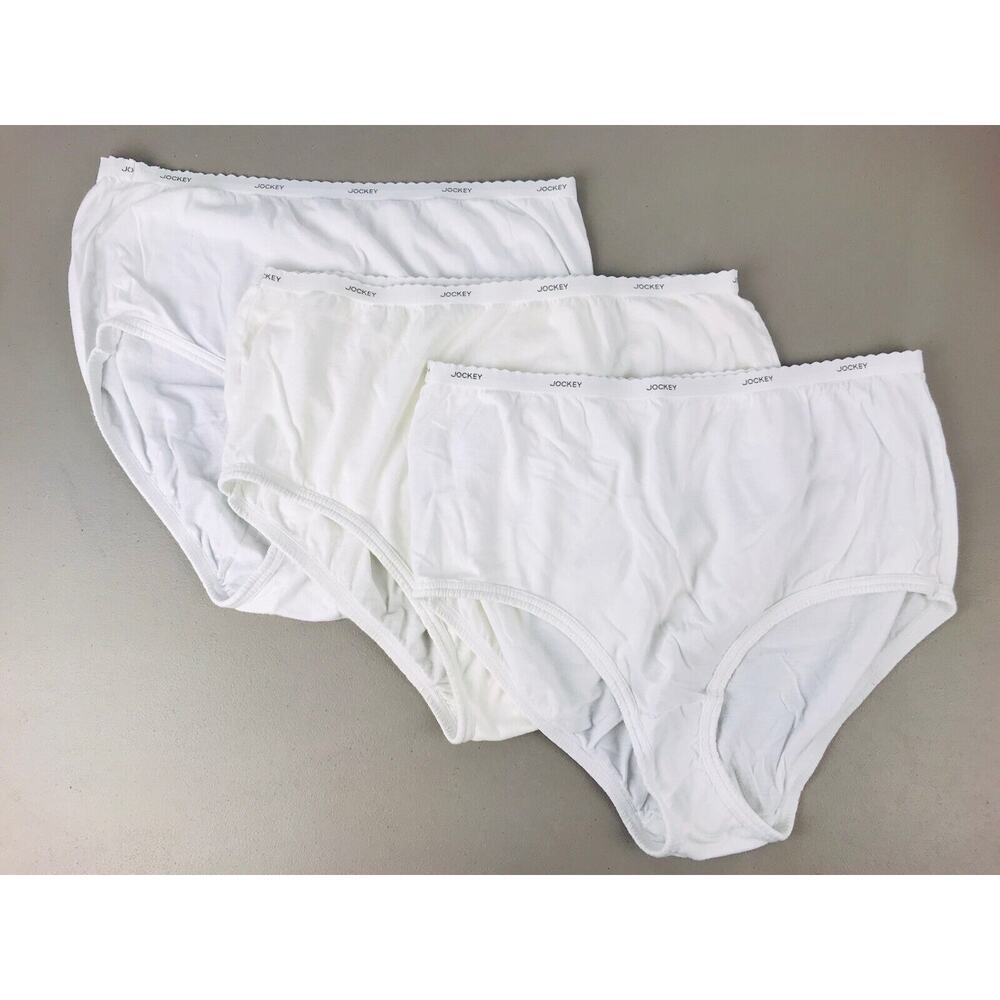 Jockey Classics 100% Cotton Briefs Underwear Womens Size 10 - 3 Pair